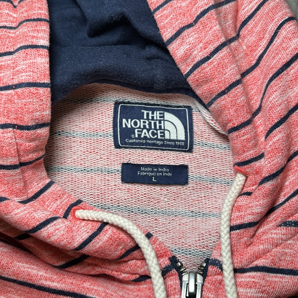 The North Face A5 Series Coral Striped Full Zip Hoodie - Large - Picture 6 of 8